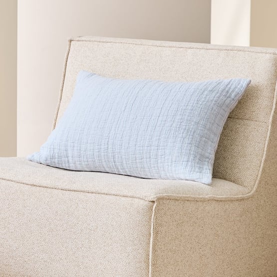 European Migsa Blue & White Cushion