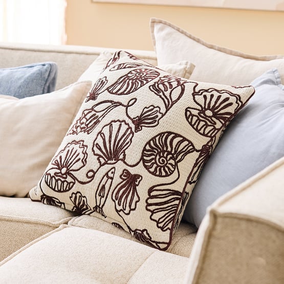 Sea Swirl Chocolate Cushion