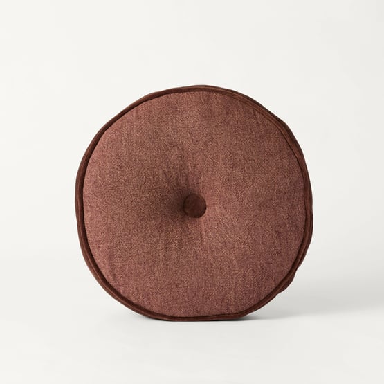 Bailey Nutmeg Round Cushion