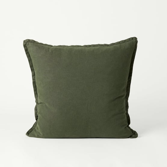 Belgian Pine Vintage Washed Linen Cushion