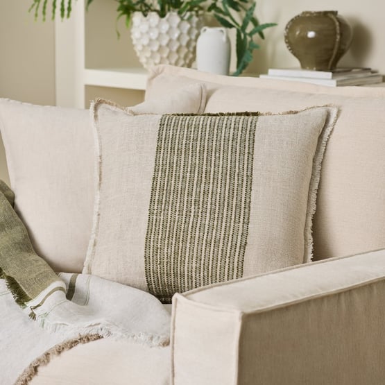 Halle Olive Cushion