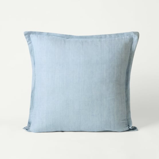 Jamie Airy Blue Linen Cotton Cushion