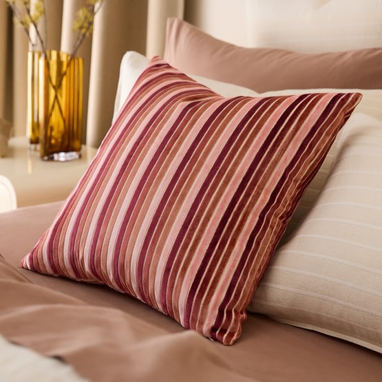 Etro Cedar Stripe Velvet Cushion
