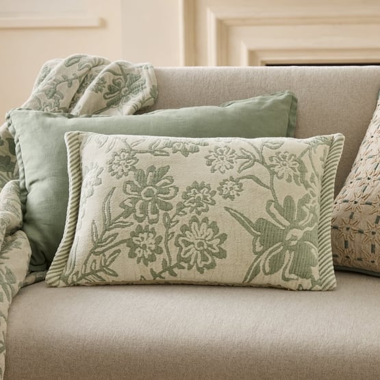 Pippa Fern Floral Cushion