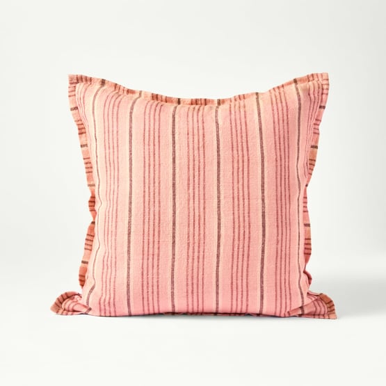 Layton Rose Linen Stripe Cushion