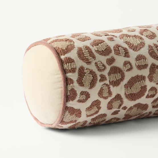 Leopard Pebble Bolster Cushion