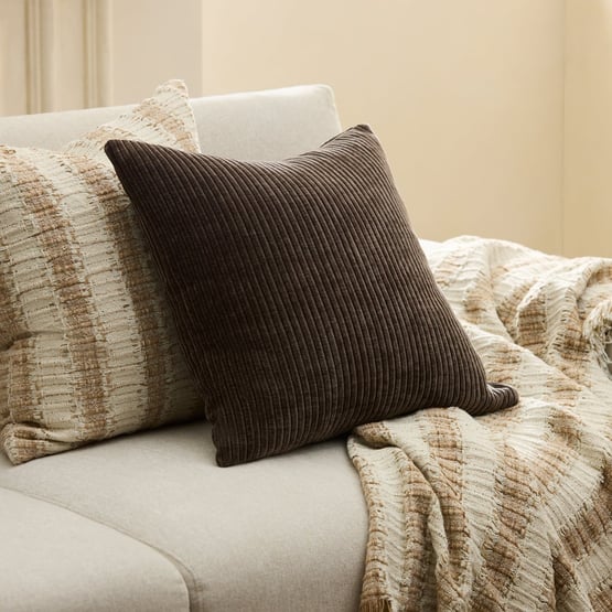 Rosedale Corduroy Espresso Cushion
