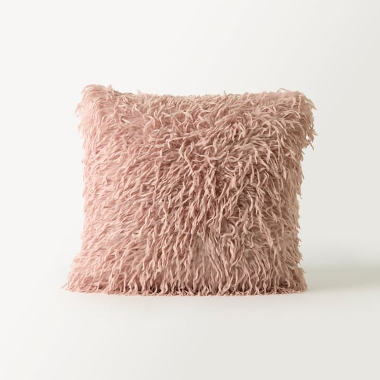 Moritz Recycled Fur Peony Cushion