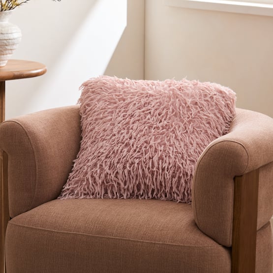 Moritz Recycled Fur Peony Cushion
