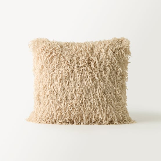 Moritz Recycled Fur Wheat Cushion