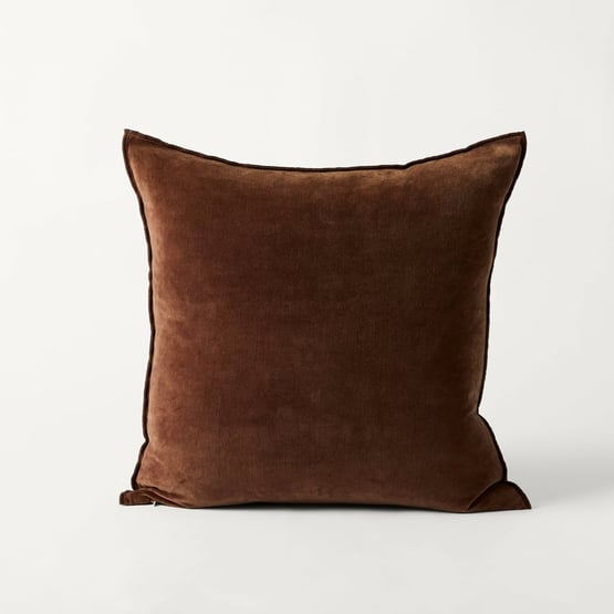 Fenton Chocolate Velvet Cushion