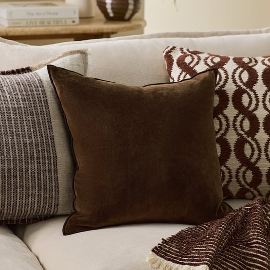 Fenton Velvet Espresso Cushion