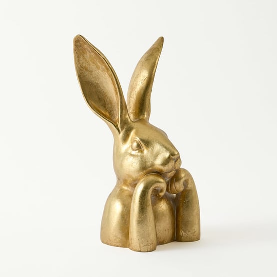 Bunny Gold Large Statue