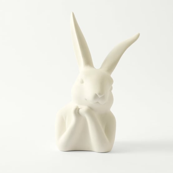 Bunny White Large Statue