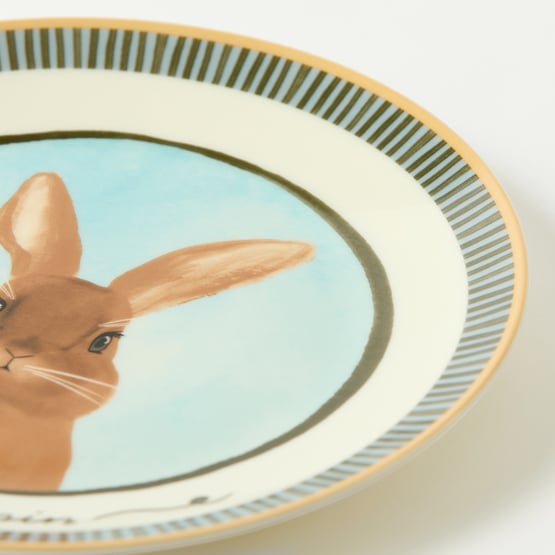 Easter Fern & Nordic Blue Plate