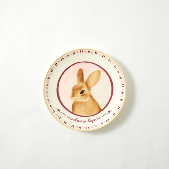 Easter Rose & Burgundy Plate