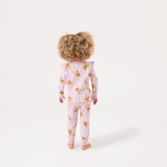Kids Easter Pink Long Pyjama Set