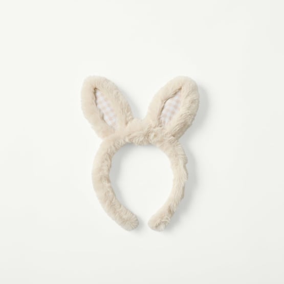  Easter Natural Gingham Headband