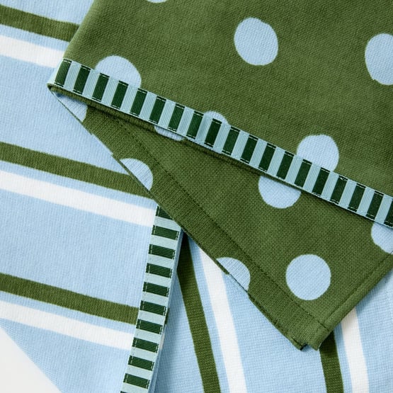 Easter Bunny Nordic Blue Spot Tea Towel Pack of 2