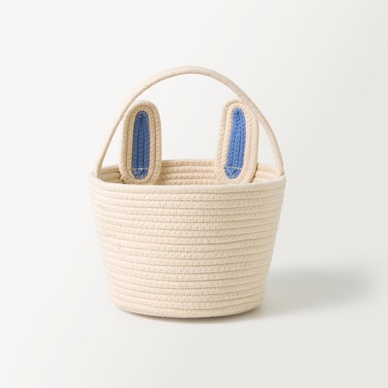 Kids Blue Bunny Basket