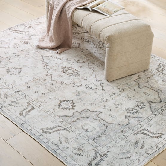 World's Softest Yasmin Grey Washable Indoor Rug 