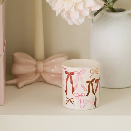 Sparkling Pomegranate Burgundy & Pink Printed Candle 215g