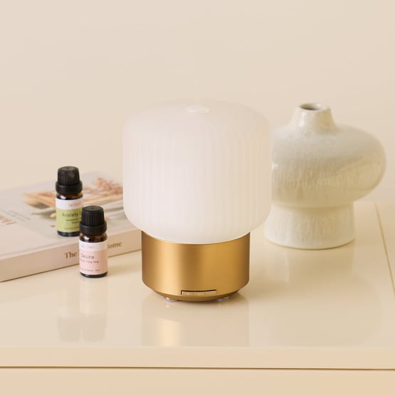 Sense Halo Frosted Glass White Ultrasonic Diffuser