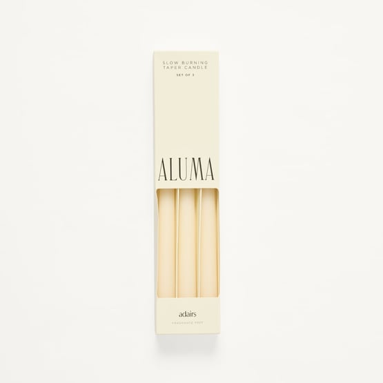 Aluma Pristine Taper Candles Set of 3