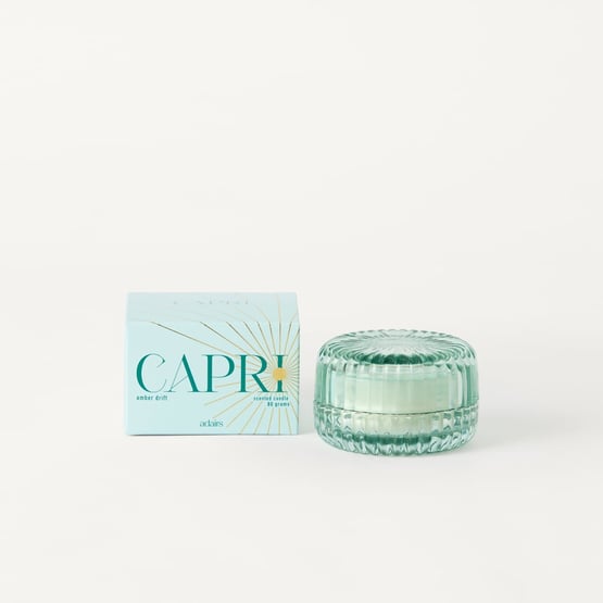Capri Amber Drift Blue Candle 80g