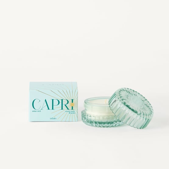Capri Amber Drift Blue Candle 80g
