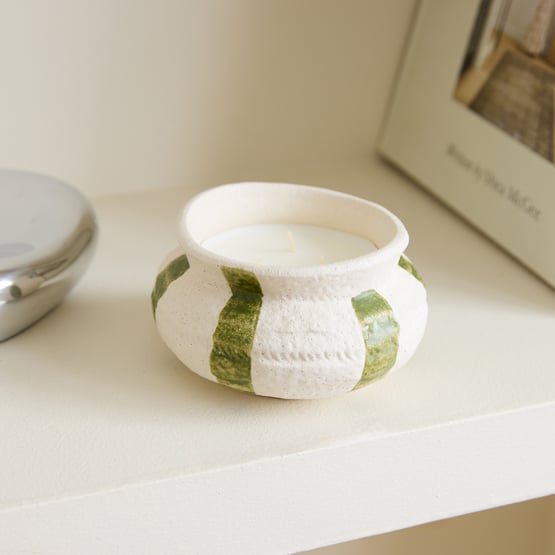Artefact Green & Natural Sandalwood Citronella Outdoor Candle 310g