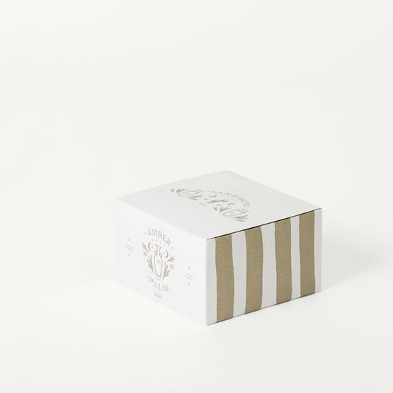 Santorini Amber Palm Candle 300g