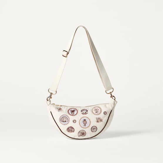 Island Drift Natural Cross Body Bag