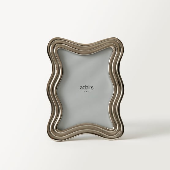 Wavy Silver Large Frame Silver