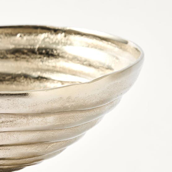 Coil Silver Pedestal Bowl
