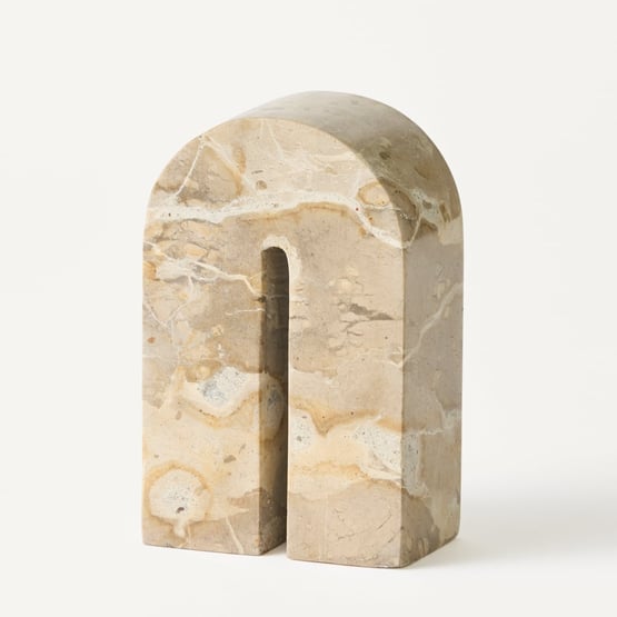 Luna Beige Marble Arch Sculpture