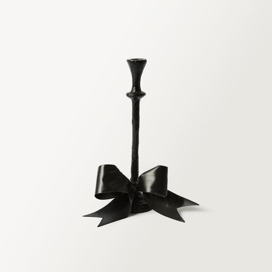 Noir Black Candle Holder