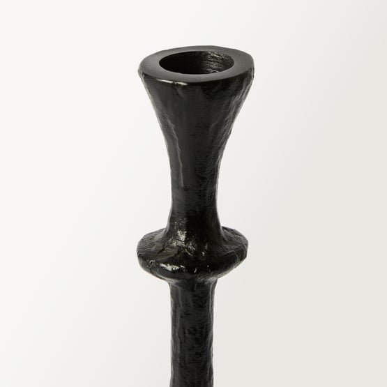 Noir Black Candle Holder