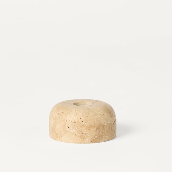 Terra Natural Travertine Candle Holder