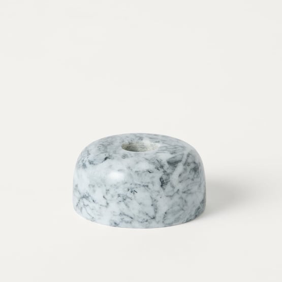 Terra Grey Marble Candle Holder