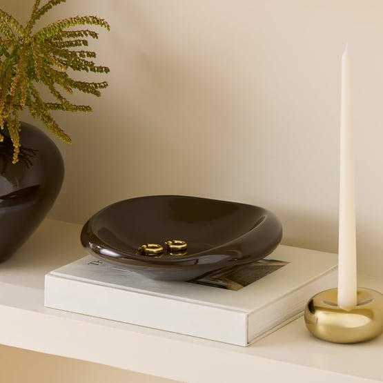 Bailey Brown Gloss Trinket Dish