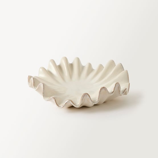 Frill White Flare Trinket Dish