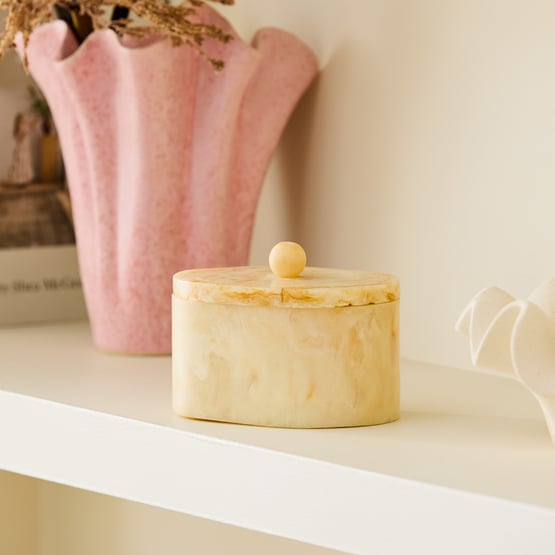 Arto Caramel Resin Jewellery Box