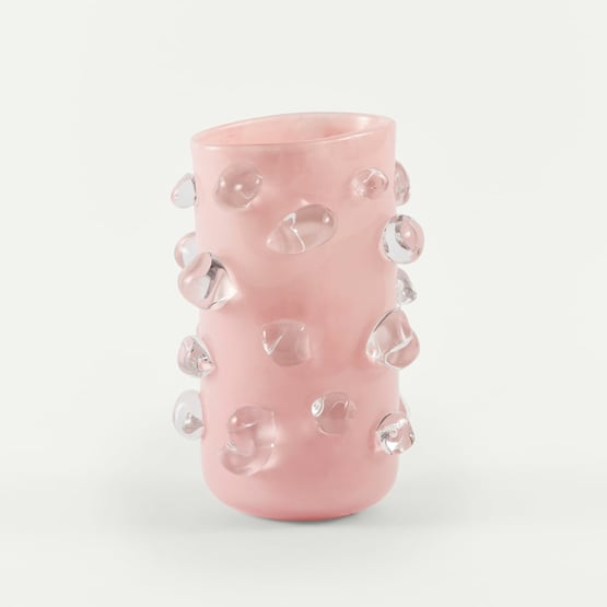 Ilka Pink Glass Vase