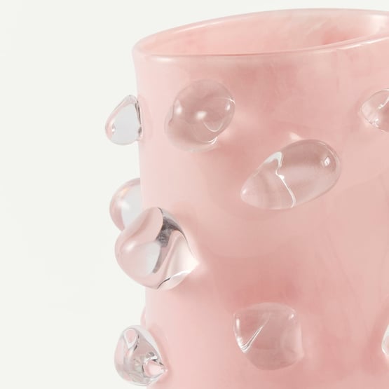 Ilka Pink Glass Vase
