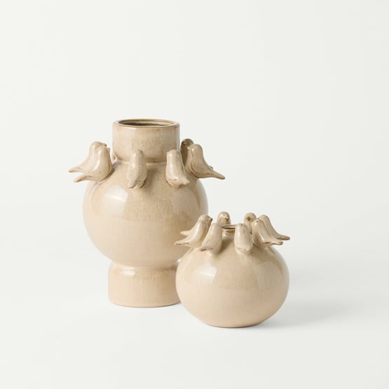 Finch Off White Vase 