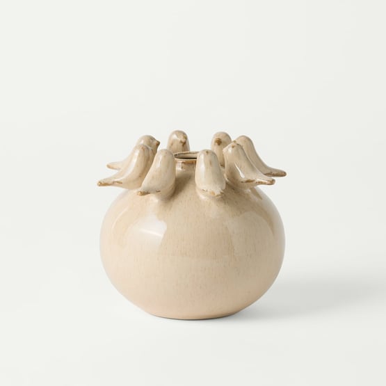 Finch Off White Vase 