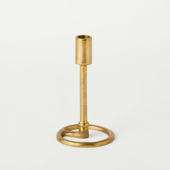Oro Gold Short Candleholder