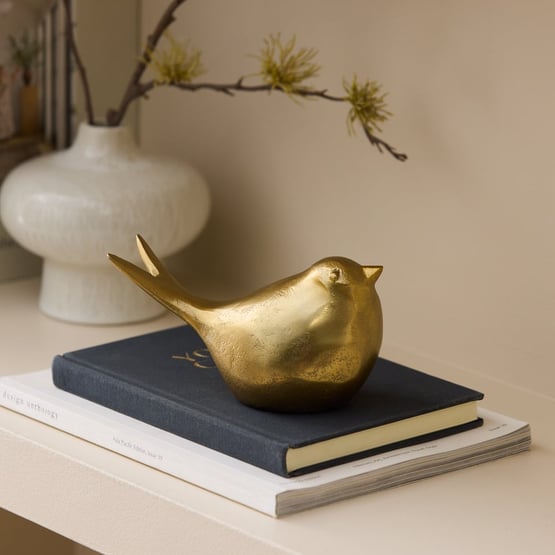 Sparrow Gold Medium Sculpture