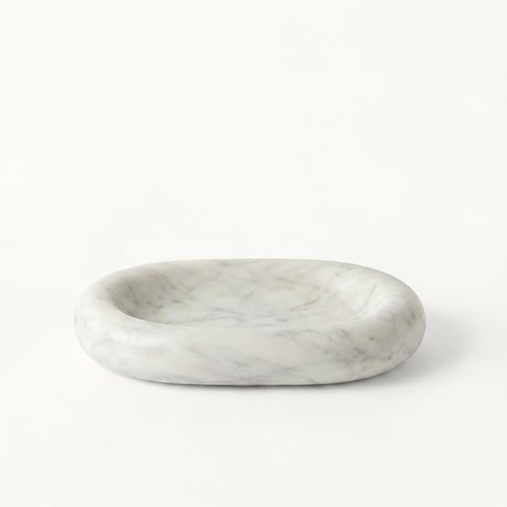 Marmo White Purple Marble Pill Dish